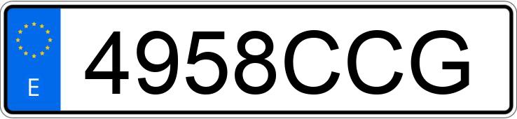 Numer rejestracyjny 4958CCG posiada RENAULT MEGANE