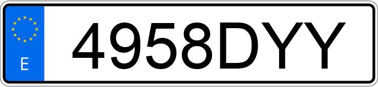 Numer rejestracyjny 4958DYY posiada IVECO STRALIS Numer rejestracyjny 4958DYY posiada IVECO STRALIS