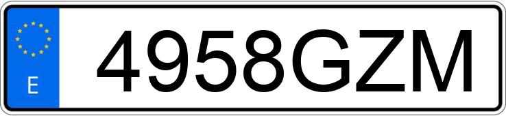 Numer rejestracyjny 4958GZM posiada OPEL CORSA