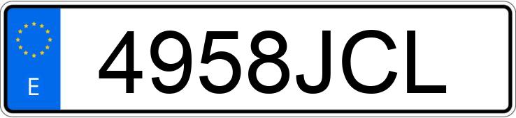 Numer rejestracyjny 4958JCL posiada MERCEDES A (176)