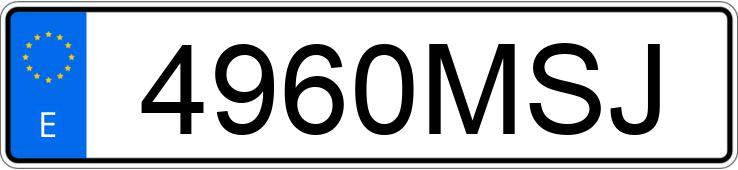 Numer rejestracyjny 4960MSJ posiada WOTTAN STORM-X