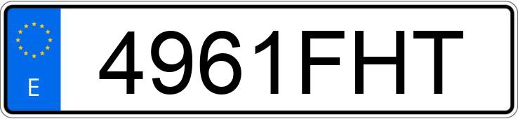 Numer rejestracyjny 4961FHT posiada PEUGEOT 207 Numer rejestracyjny 4961FHT posiada PEUGEOT 207