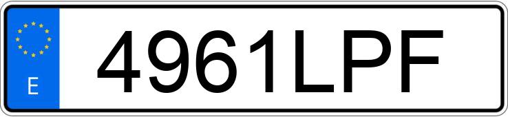 Numer rejestracyjny 4961LPF posiada MERCEDES A (177)