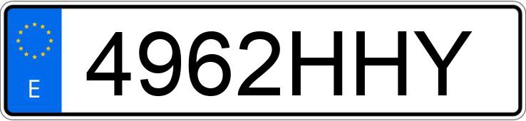 Numer rejestracyjny 4962HHY posiada BMW X1