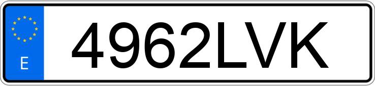 Numer rejestracyjny 4962LVK posiada AUDI E-TRON Numer rejestracyjny 4962LVK posiada AUDI E-TRON