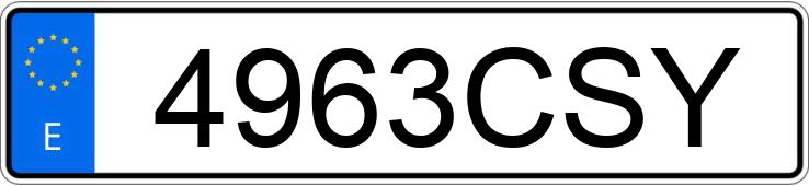 Die Registrierungsnummer 4963CSY hat FORD FOCUS C-MAX