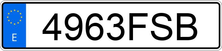 Numer rejestracyjny 4963FSB posiada AUDI A5