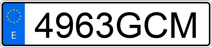 Numer rejestracyjny 4963GCM posiada SEAT IBIZA