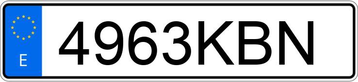 Numer rejestracyjny 4963KBN posiada VOLKSWAGEN GOLF Numer rejestracyjny 4963KBN posiada VOLKSWAGEN GOLF