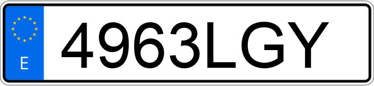 Numer rejestracyjny 4963LGY posiada AUDI A4