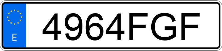 Numer rejestracyjny 4964FGF posiada SEAT TOLEDO Numer rejestracyjny 4964FGF posiada SEAT TOLEDO