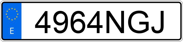 Numer rejestracyjny 4964NGJ posiada PEUGEOT RIFTER Numer rejestracyjny 4964NGJ posiada PEUGEOT RIFTER