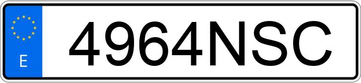 Numer rejestracyjny 4964NSC posiada BMW SERIE 1