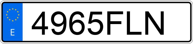 Numer rejestracyjny 4965FLN posiada CITROEN XSARA Numer rejestracyjny 4965FLN posiada CITROEN XSARA