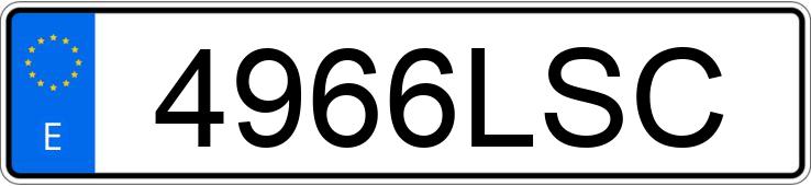 Numer rejestracyjny 4966LSC posiada PEUGEOT EXPERT