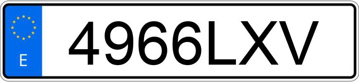 Numer rejestracyjny 4966LXV posiada RENAULT MASTER