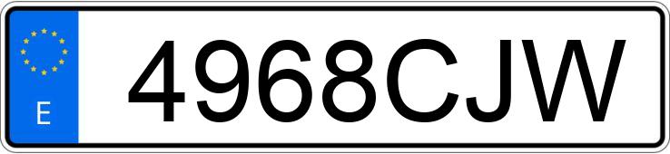 Numer rejestracyjny 4968CJW posiada SEAT CORDOBA Numer rejestracyjny 4968CJW posiada SEAT CORDOBA