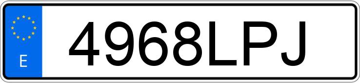 Numer rejestracyjny 4968LPJ posiada AUDI A5 SPORTBACK