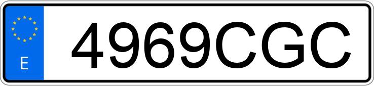Numer rejestracyjny 4969CGC posiada KIA RIO