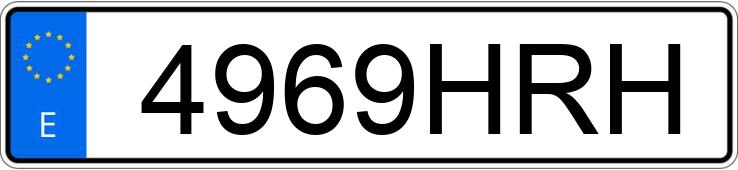 Numer rejestracyjny 4969HRH posiada AUDI A3 SPORTBACK