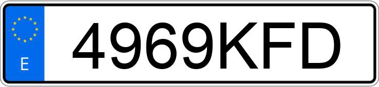 Реєстраційний номер 4969KFD має TOYOTA YARIS