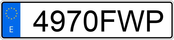 Numer rejestracyjny 4970FWP posiada PEUGEOT 207