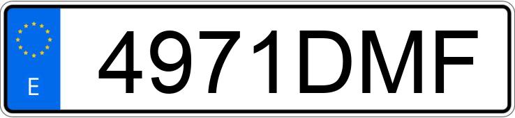 Numer rejestracyjny 4971DMF posiada AUDI A4