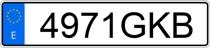 Numer rejestracyjny 4971GKB posiada FORD MONDEO