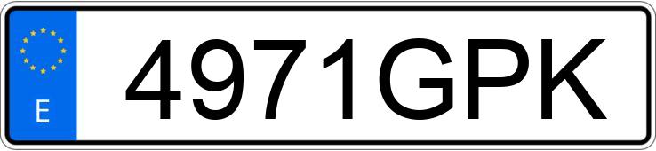 Numer rejestracyjny 4971GPK posiada BMW SERIE 1