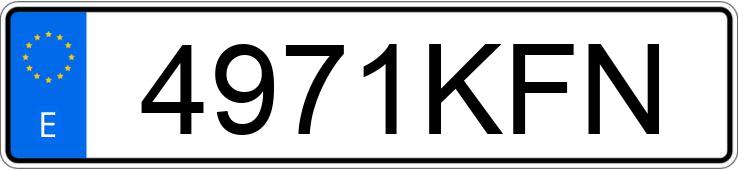 Numer rejestracyjny 4971KFN posiada MERCEDES CLS (257)