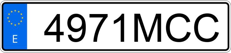 Registreringsnummeret 4971MCC har VOLKSWAGEN POLO