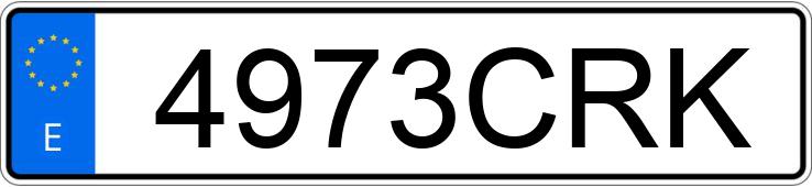 Numer rejestracyjny 4973CRK posiada AUDI TT