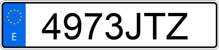 Numer rejestracyjny 4973JTZ posiada MERCEDES C (205)