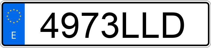 Numer rejestracyjny 4973LLD posiada BMW SERIE 1