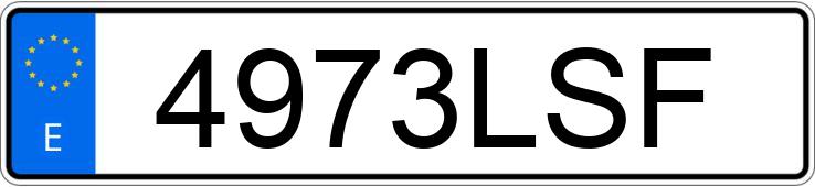 Numer rejestracyjny 4973LSF posiada VOLKSWAGEN GOLF Numer rejestracyjny 4973LSF posiada VOLKSWAGEN GOLF