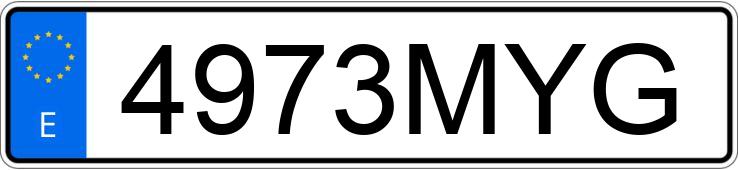 Numer rejestracyjny 4973MYG posiada AUDI A5 SPORTBACK