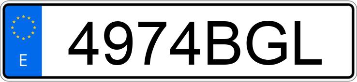 Numer rejestracyjny 4974BGL posiada CITROEN SAXO Numer rejestracyjny 4974BGL posiada CITROEN SAXO