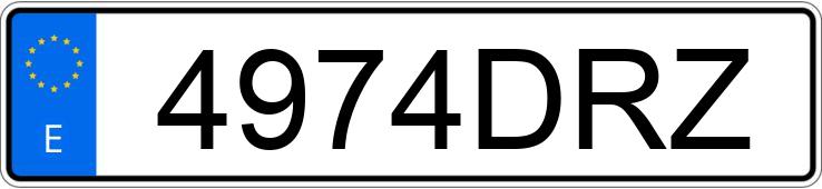 Numer rejestracyjny 4974DRZ posiada PEUGEOT 307