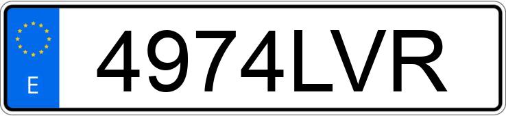Registreringsnummeret 4974LVR har SUZUKI SWACE