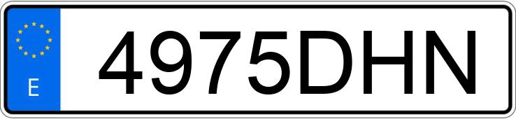 Numer rejestracyjny 4975DHN posiada OPEL VECTRA