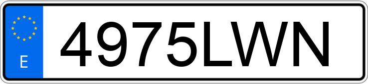 Numer rejestracyjny 4975LWN posiada LAMBORGHINI URUS