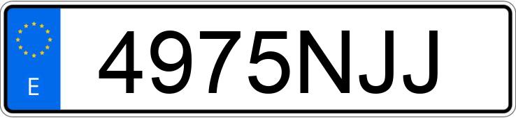 Numer rejestracyjny 4975NJJ posiada BMW X1