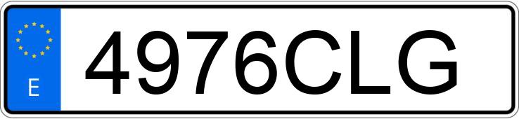 Numer rejestracyjny 4976CLG posiada AUDI A4