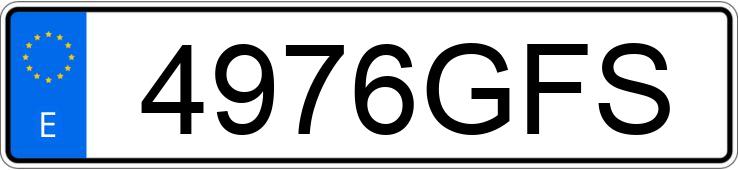 Numer rejestracyjny 4976GFS posiada BMW SERIE 1