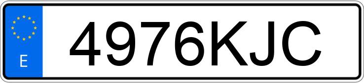 Numer rejestracyjny 4976KJC posiada TOYOTA AVENSIS Numer rejestracyjny 4976KJC posiada TOYOTA AVENSIS