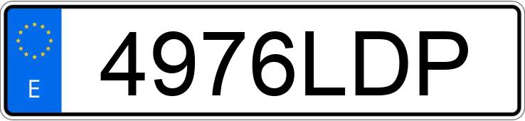 Numer rejestracyjny 4976LDP posiada BMW SERIE 1