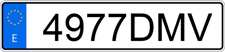 Numer rejestracyjny 4977DMV posiada PEUGEOT 607