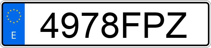Numer rejestracyjny 4978FPZ posiada FIAT PUNTO