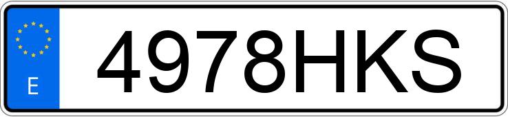 Numer rejestracyjny 4978HKS posiada BMW SERIE 1