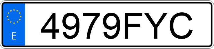 Numer rejestracyjny 4979FYC posiada KIA CARENS